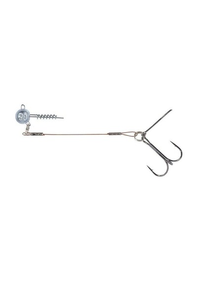 Balzer 16100 Silikon Yemler İçin Çelik Telli Spiral Kafa Rig 5.5cm