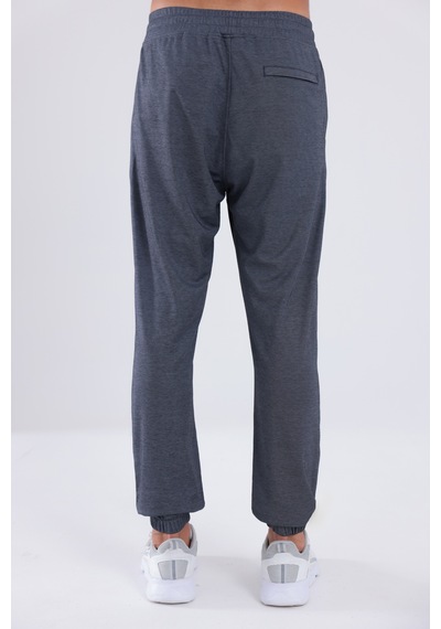 Rowinger Premium Merserize Kumaş Logolu Lastikli Paça Jogger Erkek Eşofman Altı Navyblue