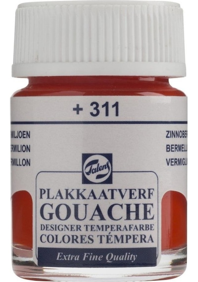 Talens Guaj Boya Cam Şişe 16Ml 311 Vermillion Vermilion