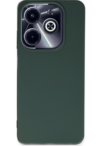 İnfinix Hot 40i Uyumlu Kılıf First Silikon - Koyu Yeşil