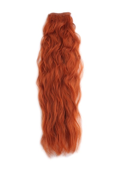 Fiber Sentetik Kabarık Dalgalı 8 Parça Çıt Çıt / Bakır - Elwm-462999 Çok Renkli