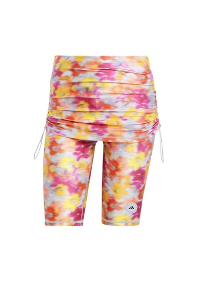 Adidas By Stella Mccartney Printed Shine Rolltop Kadın Koşu Taytı Iw3880 Renkli Çok Renkli