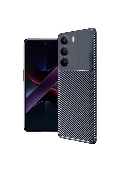 Realme C75 4g Uyumlu Auto Focus Karbon Kapak - Lacivert