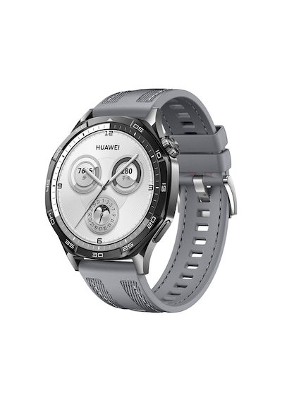 Sneezy Huawei Watch Gt5 Pro 46mm İle Uyumlu Metal Tokalı Dikiş Detaylı Şık Dokuma Silikon Kordon