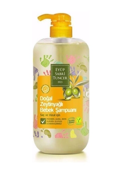 Eyüp Sabri Tuncer Doğal Zeytinyağlı PP Şişe Bebek Şampuanı 600 ML