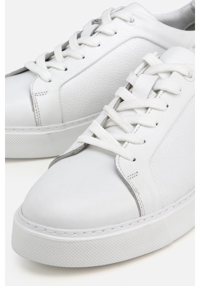 Yaya Erkek Beyaz Bağcıklı Kalın Tabanlı Günlük Sneaker