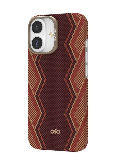 Apple Uyumlu iPhone 17 Kılıf M-safe Şarj Özellikli Raptic Aramid Skin Bionic Serisi Kapak Kırmızı