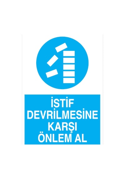 İstiflere Yaklaşma Uyarı Tabelası - 50x70 Alüminyum Kompozit Panel - İrd21