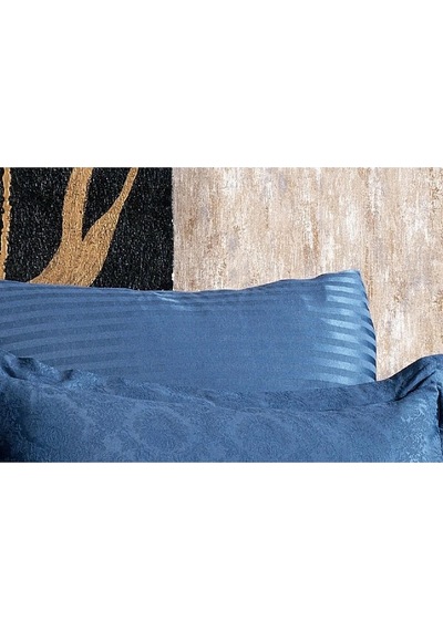 Monaco Bambu Jakar Kumaş Indigo Ikili Oksford 60x80cm Yastık Kılıfı-1324 Çok Renkli