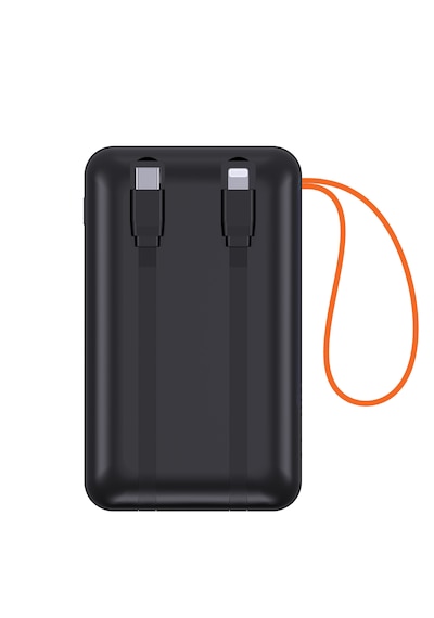 20.000 Mah Mini Kablolu Hızlı Powerbank 22w Pd Quick Fast Taşınabilir Şarj Cihazı Siyah