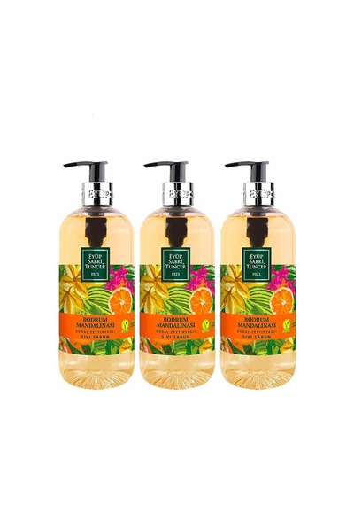 Eyüp Sabri Tuncer Bodrum Mandalinası Doğal Zeytinyağlı Sıvı Sabun 500 Ml X 3