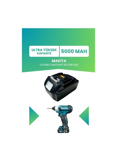 Makita Batarya Ultra Yüksek Kapasite 18.0v 5000mah Li-ion Matkap Bataryası