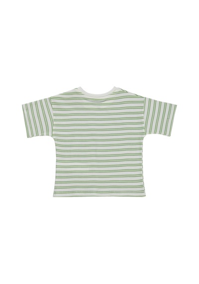 Civil Baby Çizgili 6-18 Ay Tişört - Haki