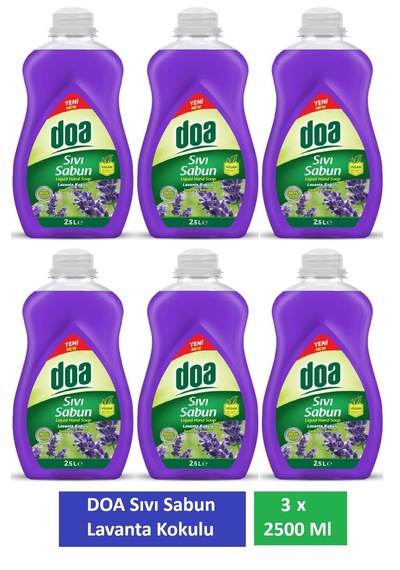 Doa Sıvı Sabun Lavanta 2,5 Lt X 6 Adet