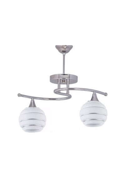 Mylights Krom Ikili Spor Modern Avize Opal Cam