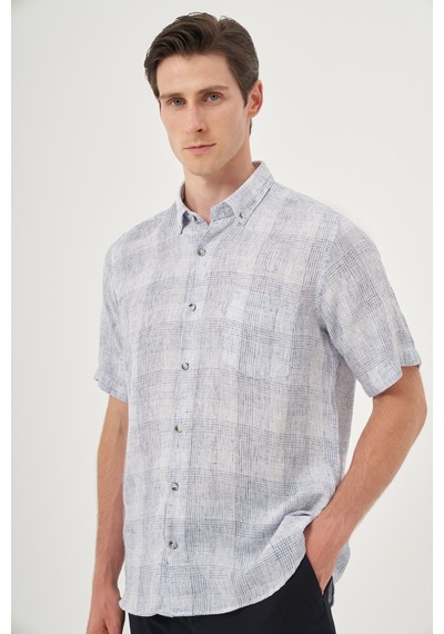 Morven Erkek Lacivert Keten Trend Regular Fit Düğmeli Yaka Kısa Kol Gömlek 25ys004023200 Lacivert Lacivert Morven Erkek Lacivert Keten Trend Regular Fit Düğmeli Yaka Kısa Kol Gömlek 25ys004023200 Lacivert Lacivert
