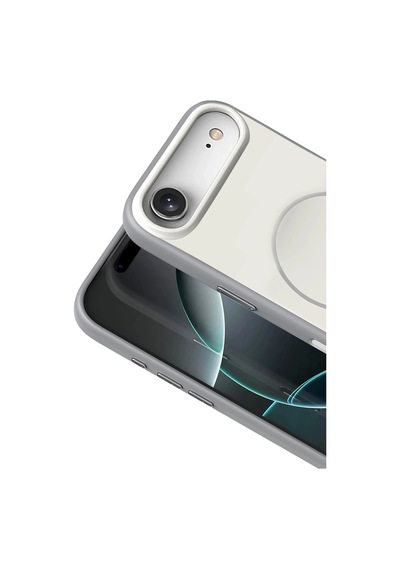 Gld-spt- Newface Apple Uyumlu iPhone 17 Air Neva Magsafe Kapak - Gri