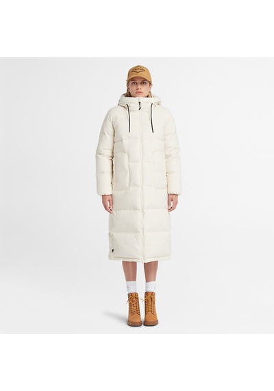 Timberland Recycled Down Long Puffer Jacket Kadın Ceket Tb0a6hg9v041 Beyaz
