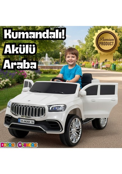 Ata Gt Beyaz Uzaktan Kumandalı 4x2 12 Volt Akülü Araba - Rc Togg Akülü Araba Tog Akülü Araç Çok Renkli