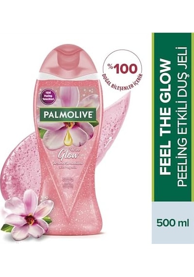 Aroma Sensations The Glow Ölü Deniz Tuzu Ve Manolya Çiçeği Özü İle Peeling Etkilli Banyo Ve Duş Jeli 500 Ml Açık Mavi