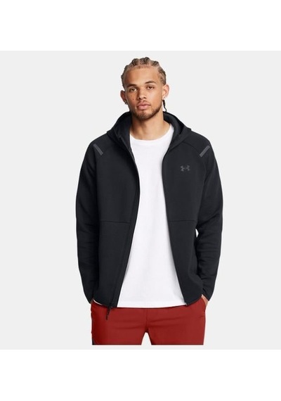 Under Armour Unstoppable Fleece Tam Fermuarlı Hd Eu Erkek Sweatshirt Siyah