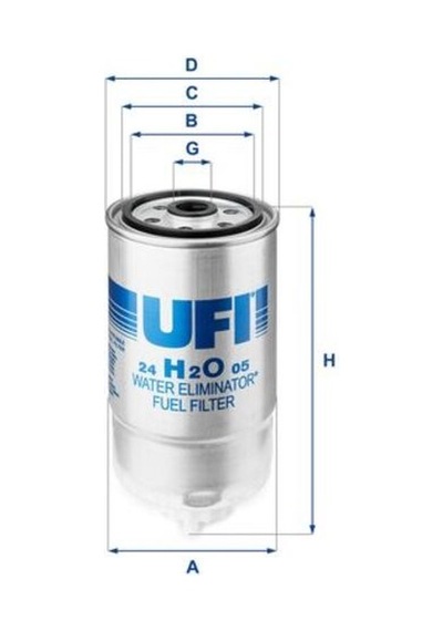 Ufı 24.h2o.05 Yakıt Filtresi 432000505r