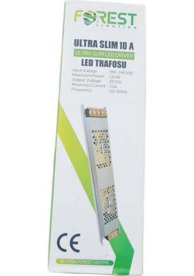 Adaptör Forest Led 12v 10a Slim Adaptör Güçlü Ve Kompakt Güç Kaynağı