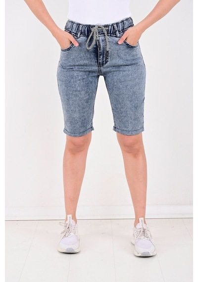 Quıts Kıds Kadın Randum Yıkama Denim Şort Kapri-10041 Byn-10041