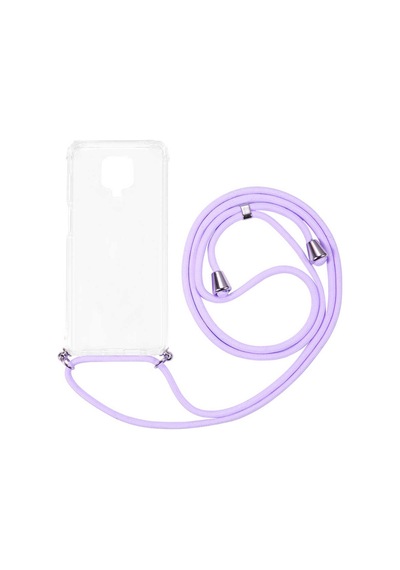 Xiaomi Redmi Note 9 Pro Kılıf Boyna Askılı İpli Şeffaf Kılıf