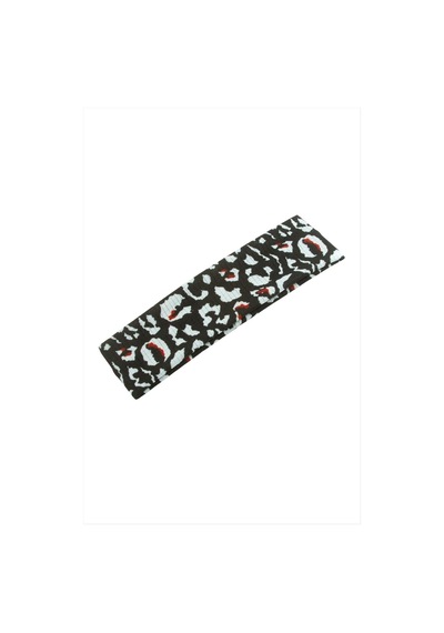 Leopar Desenli Saç Bandı 6 Cm Çok  Renkli