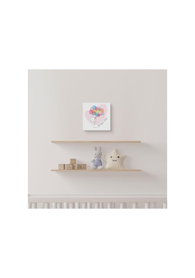 Spread Joy Çizgi Karakter Tasarımlı Bebek Odasına Özel Kanvas 25x25 Cm