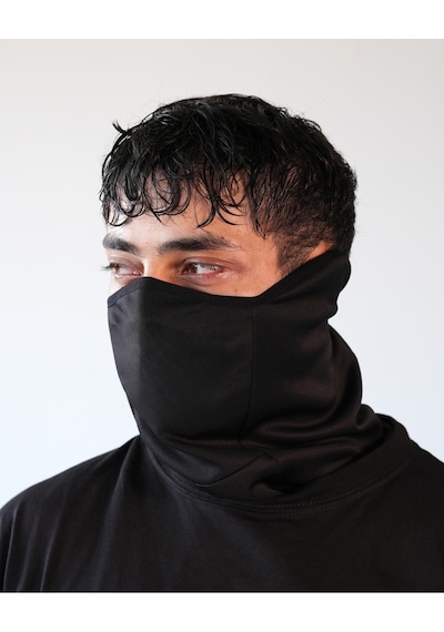 Siyah Baskısız Strike Winter Warrior Reflektörlü Maske-boyunluk-ağızlık-buff Siyah