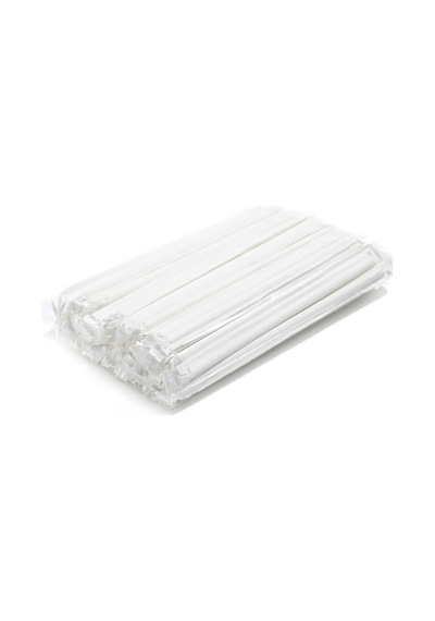 Kağıt Pipet Siyah Sargılı 6x197mm 100 Adet 100 Adet