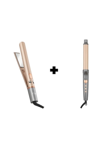 Fakir Glow Keratinli Saç Düzleştirici Ve Saç Maşası Seti Gold