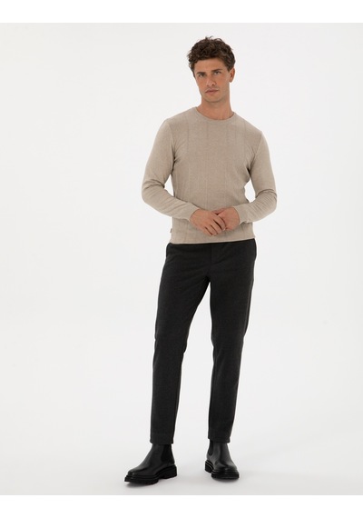 Pierre Cardin Erkek Kum Melanj Kazak /triko 50315584-vr123 Kum Melanj