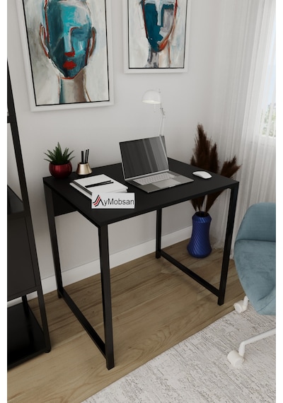 Selin Metal Ayaklı Çalışma Masası Siyah Suntalam, Siyah Metal Ayak, Modern Ofis & Ev Masası Siyah Selin Metal Ayaklı Çalışma Masası Siyah Suntalam, Siyah Metal Ayak, Modern Ofis & Ev Masası Siyah