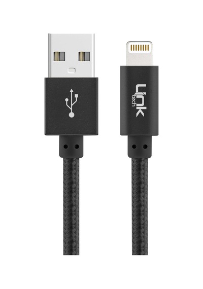 Linktech K544 30 CM Safe Lightning Usb Örgü Metal Data Şarj Kablosu