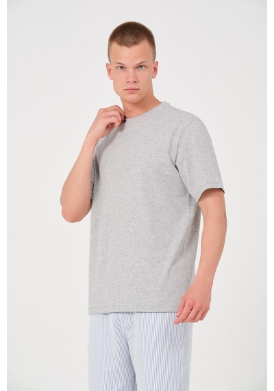 Rich Erkek 4 Lü Paket %100 Pamuk Oversize Tişört Basic Bisiklet Yaka Kısa Kollu T-shirt SIYAH