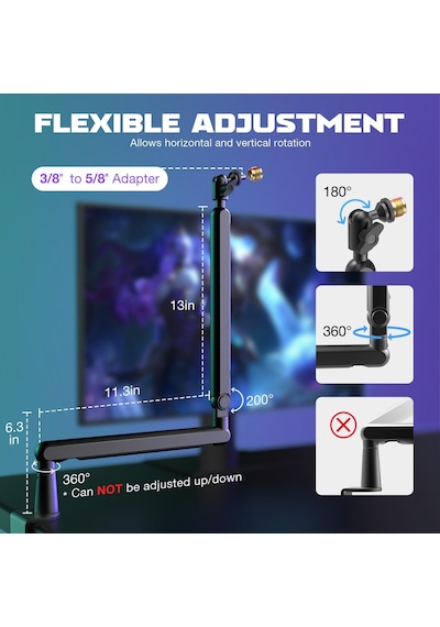 Bm88 Mikrofon Standı Sehpası Ayaklığı Standart