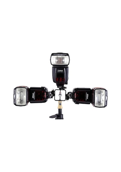 Tripod veya Işık Standı için 3 Flaş Sabitleme Adaptörü