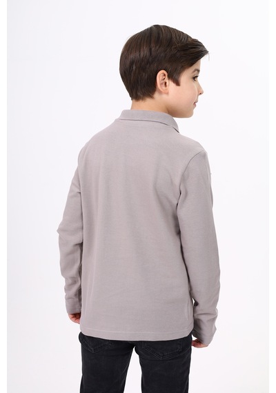 Toontoy Kids Toontoy Unisex Çocuk Nakışlı Tişört Kahverengi