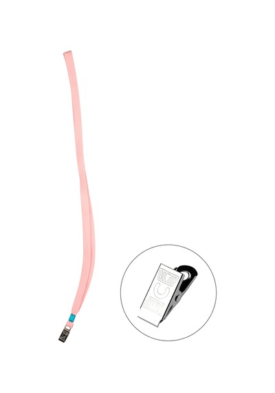 Bigpoint Metal Klipsli Yaka İpi Pembe X 50 Adet