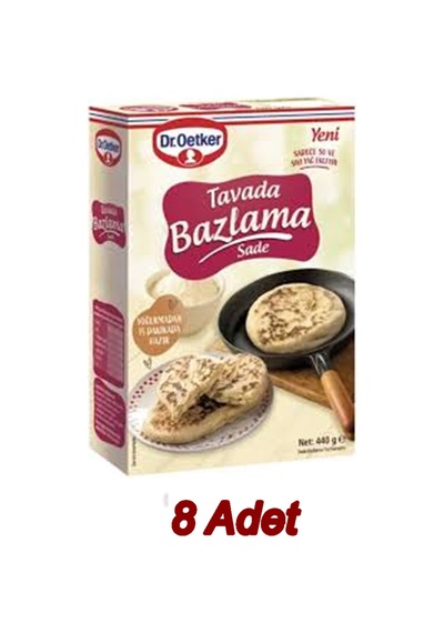 Tavada Bazlama - 8 Paket Bazlama Toz Karışımı - Sade -