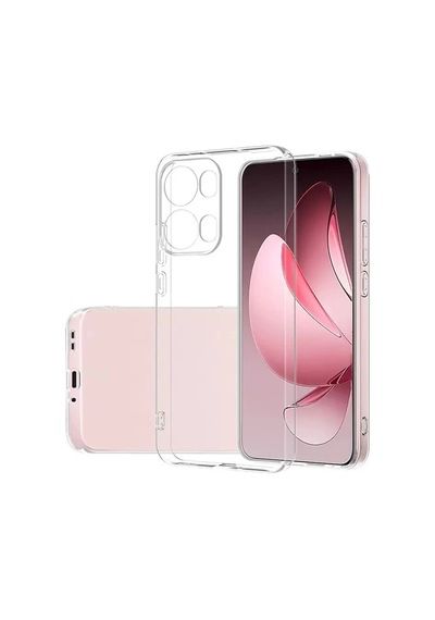 Oppo Reno 13 Pro Kılıf Zore Süper Silikon Kapak Şeffaf