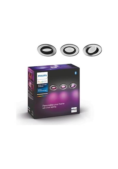 Philips Hue WCA Centura Akıllı Gömme 3'lü Spot 3x5.7W (Alüminyum)