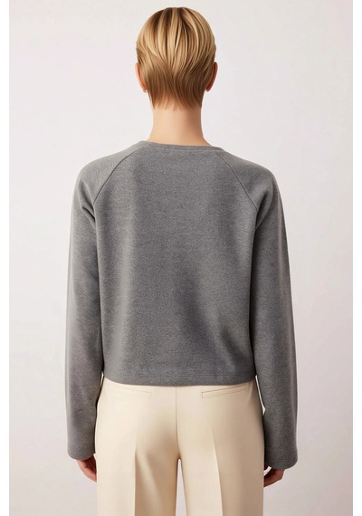 Benerly Kadın Bluz Regular Normal Kalıp Bisiklet Yaka Reglan Uzun Kol Sel Antrasit Benerly Kadın Bluz Regular Normal Kalıp Bisiklet Yaka Reglan Uzun Kol Sel Antrasit