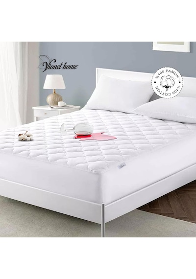 Vionel Home%100 Pamuklu Kapitone Sıvı Geçirmez Yatak Koruyucu Alez Fitted Full Kenar 180x200 Cm Diğer