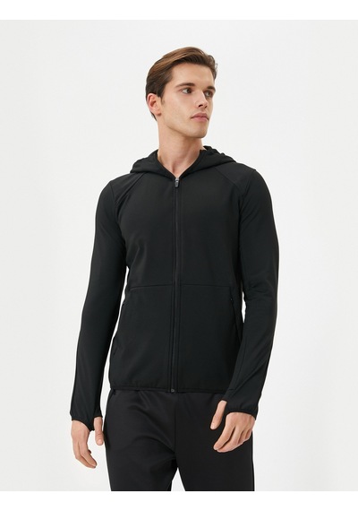 Koton Spor Sweat Kapşonlu Fermuarlı Cep Detaylı Siyah 4wam70048nk Siyah Koton Spor Sweat Kapşonlu Fermuarlı Cep Detaylı Siyah 4wam70048nk Siyah
