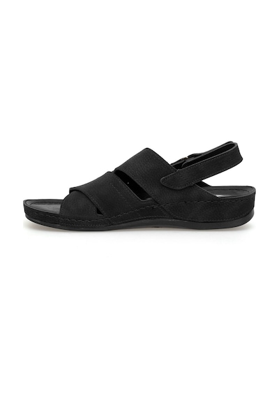 Elit Mysss264-038 Erkek Düz Sandalet Siyah