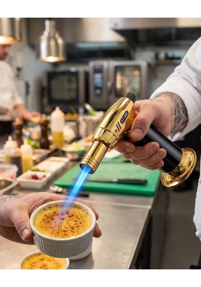 Torch Pürmüz Çakmak Dolumlu Mutfak Kamp Çok Amaçlı - Lisinya Altın